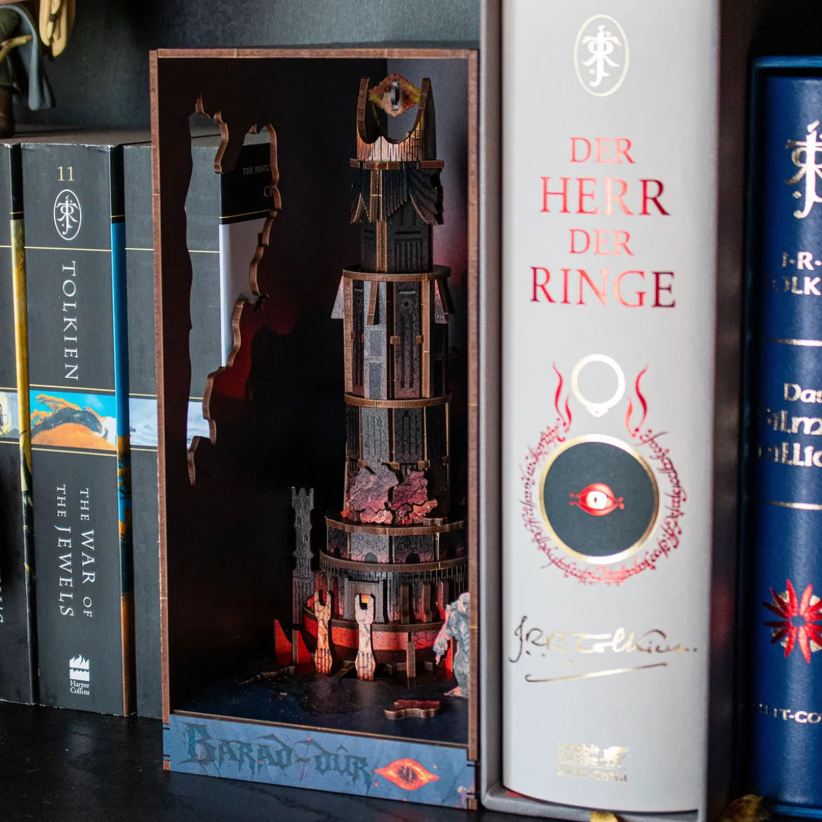 Der Herr der Ringe - Barad-dur Book Nook Modell Bausatz Holz