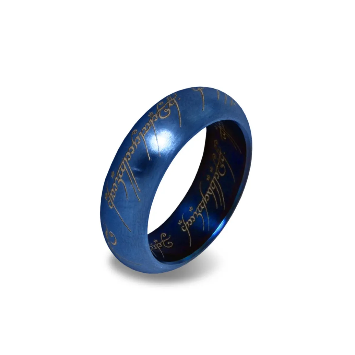 Der Herr der Ringe - Der Eine Ring im Schmuckdisplay, blau
