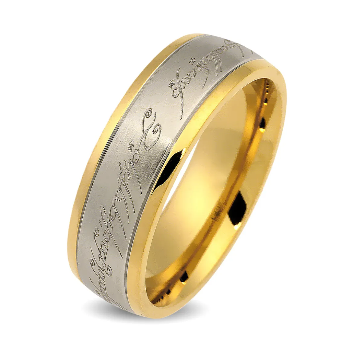 Der Herr der Ringe - Der Eine Ring Edelstahl vergoldet