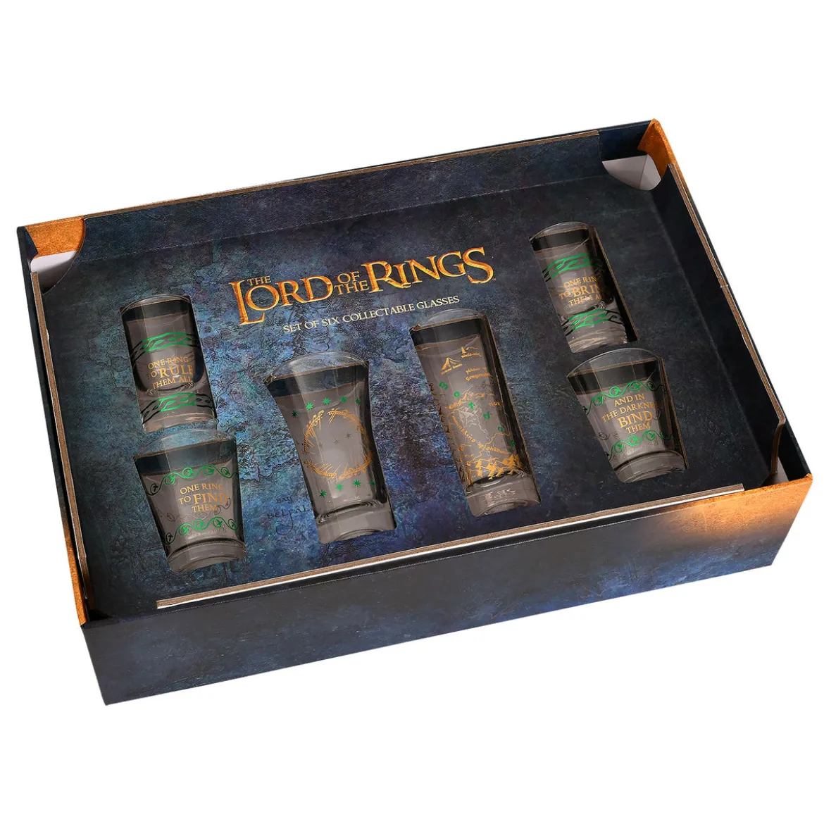 Der Herr der Ringe - Der Eine Ring & Mittelerde Gläserset
