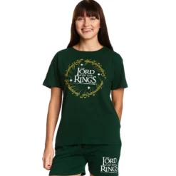 Der Herr der Ringe - Der Eine Ring Pyjama kurz Damen grün
