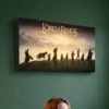 Der Herr der Ringe - Die Gefährten Wandbild mit Licht
