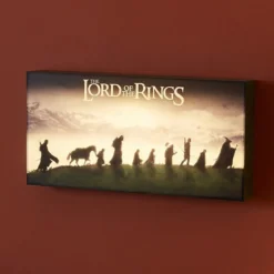 Der Herr der Ringe - Die Gefährten Wandbild mit Licht