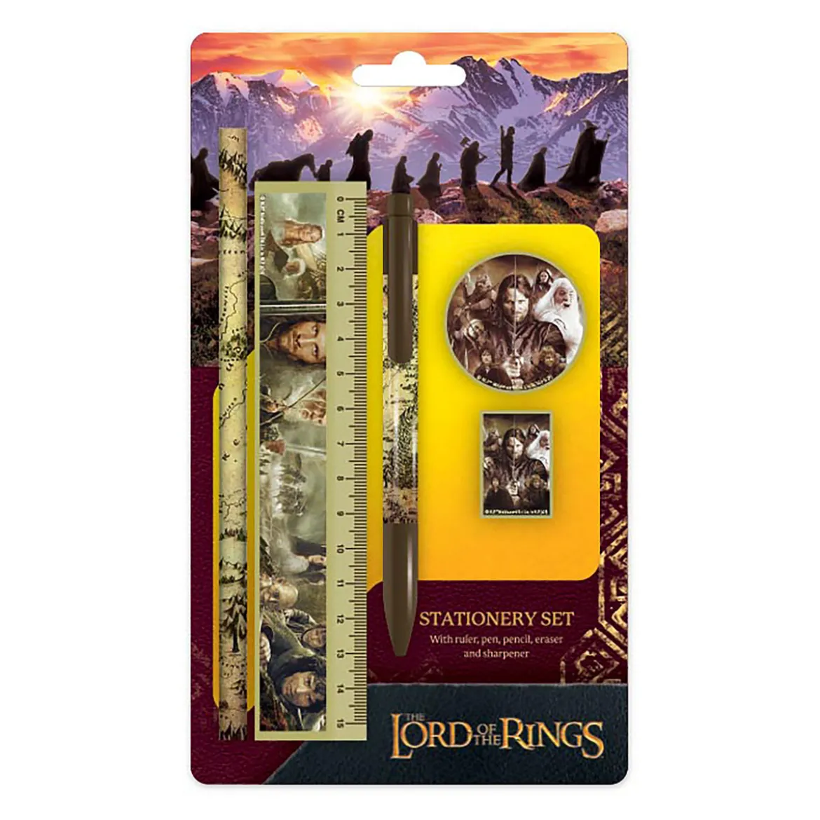 Der Herr der Ringe - Die Gefährten Schreibset