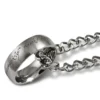 Der Herr der Ringe - Edelstahlring mattiert an Kette