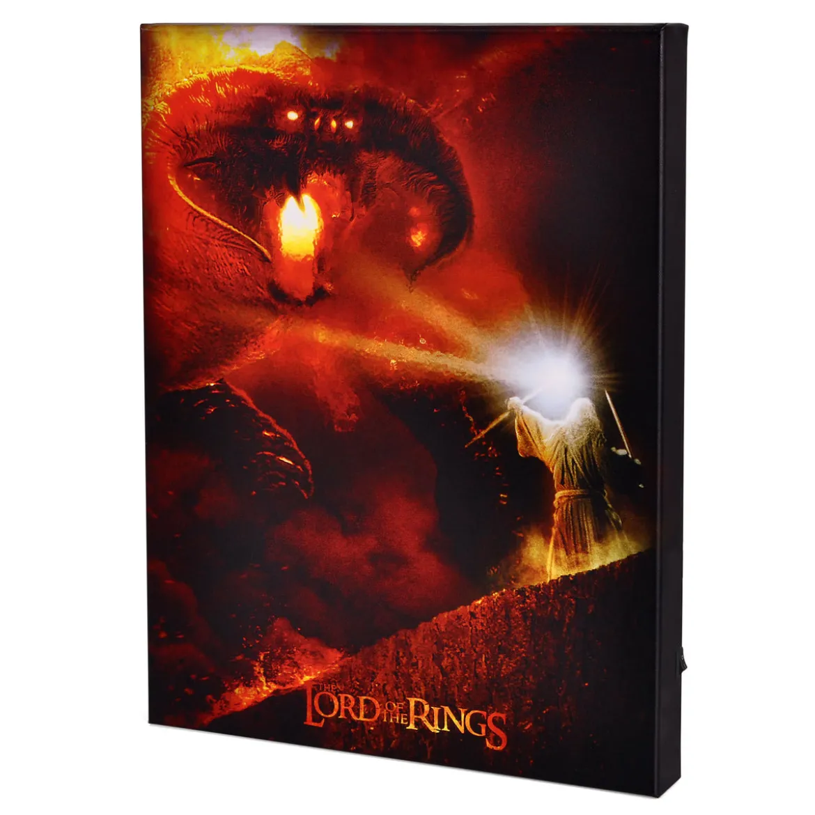 Der Herr der Ringe - Gandalf vs. Balrog Wandbild mit Licht