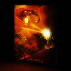 Der Herr der Ringe - Gandalf vs. Balrog Wandbild mit Licht