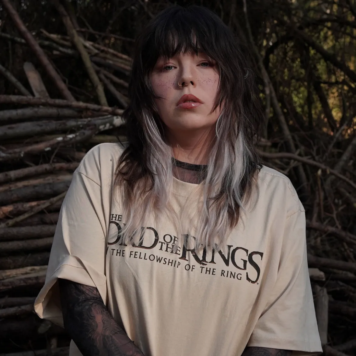 Der Herr der Ringe - Gefährten Rohan und Gondor Oversize T-Shirt beige