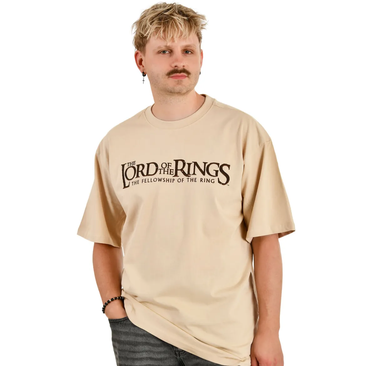 Der Herr der Ringe - Gefährten Rohan und Gondor Oversize T-Shirt beige