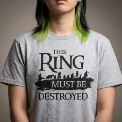 Der Herr der Ringe - Gefährten T-Shirt grau