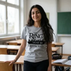 Der Herr der Ringe - Gefährten T-Shirt grau