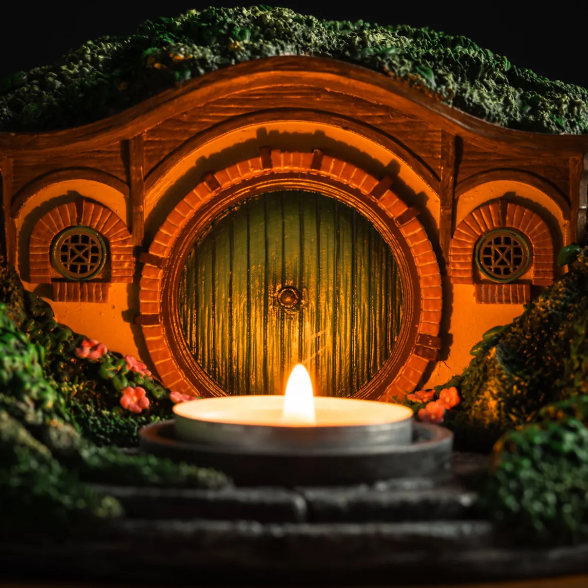 Der Herr der Ringe - Hobbit Höhle Auenland Diorama Teelichthalter