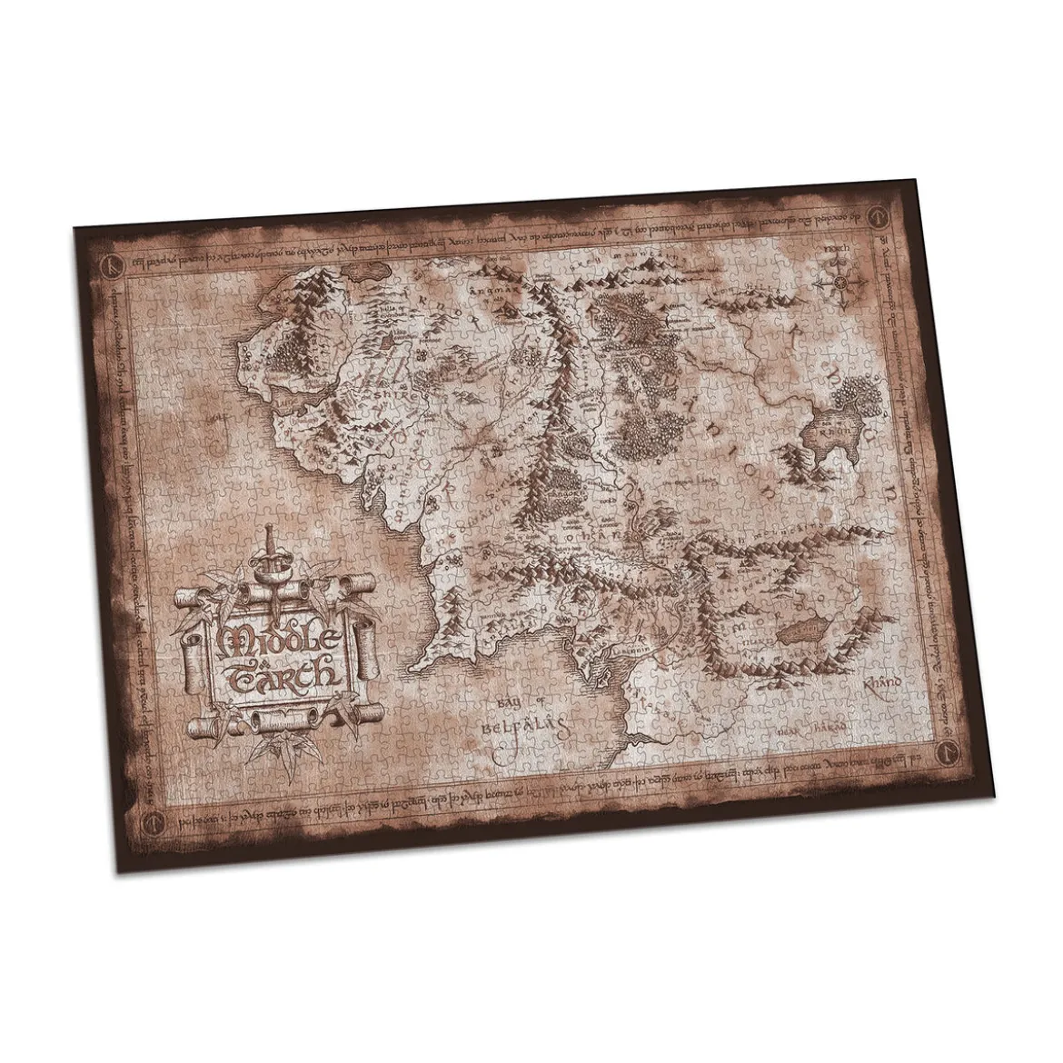 Der Herr der Ringe - Karte von Mittelerde Puzzle