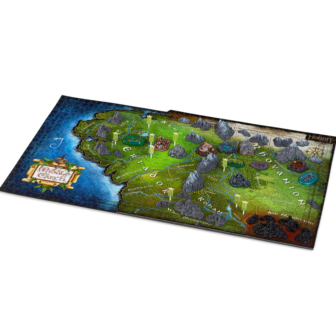Der Herr der Ringe - Karte von Mittelerde 4D Puzzle
