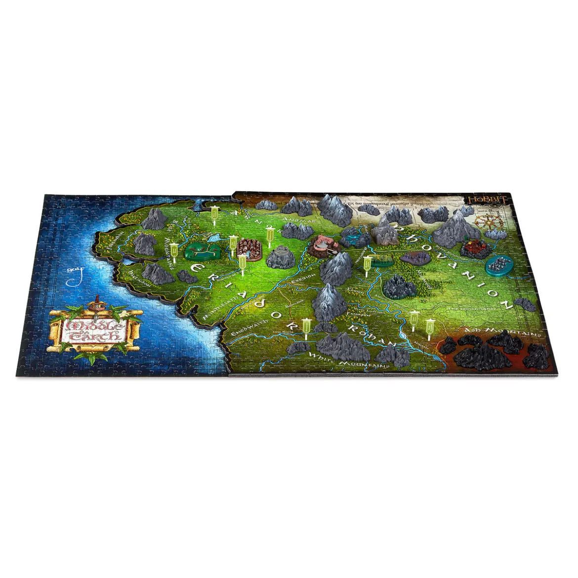 Der Herr der Ringe - Karte von Mittelerde 4D Puzzle
