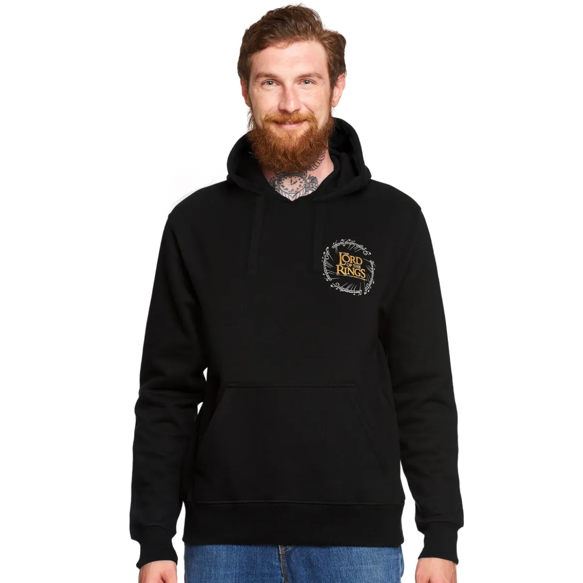 Der Herr der Ringe - Karte von Mittelerde Hoodie schwarz