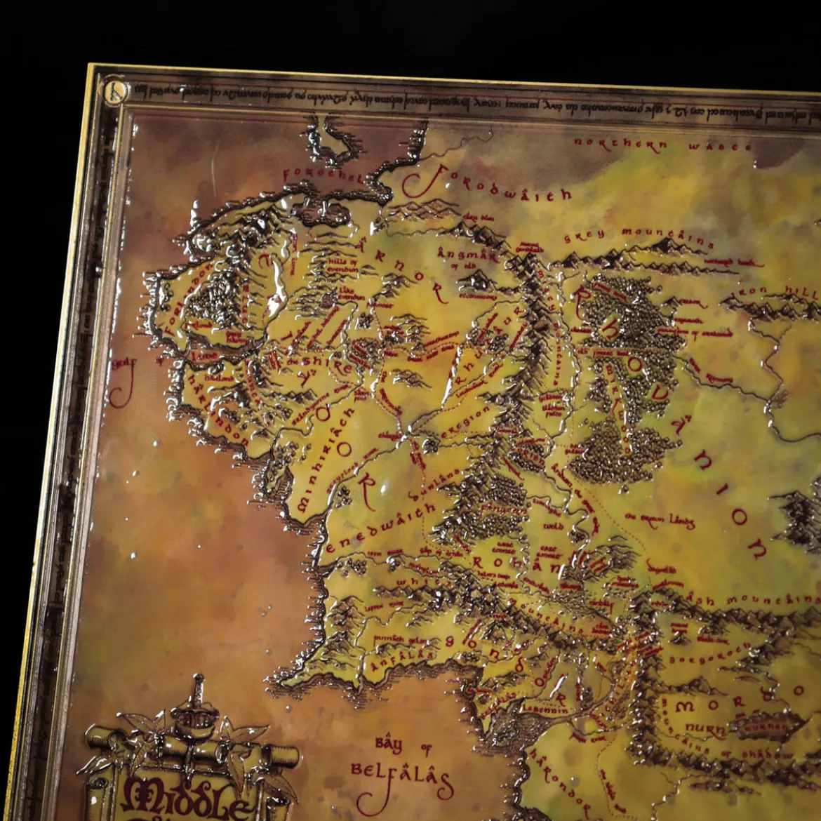 Der Herr der Ringe - Karte von Mittelerde Replik limitiert