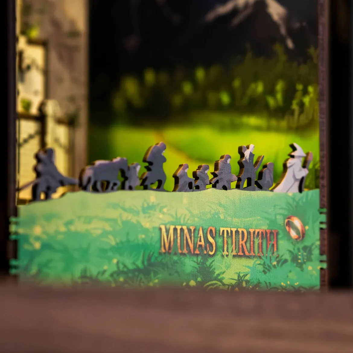 Der Herr der Ringe - Minas Tirith Book Nook Modell Bausatz Holz