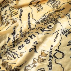 Der Herr der Ringe - Mittelerde Karte Flauschdecke mit Teddyfell