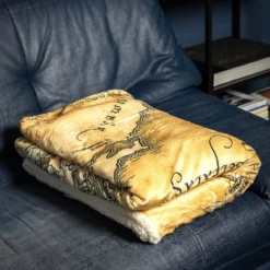Der Herr der Ringe - Mittelerde Karte Flauschdecke mit Teddyfell