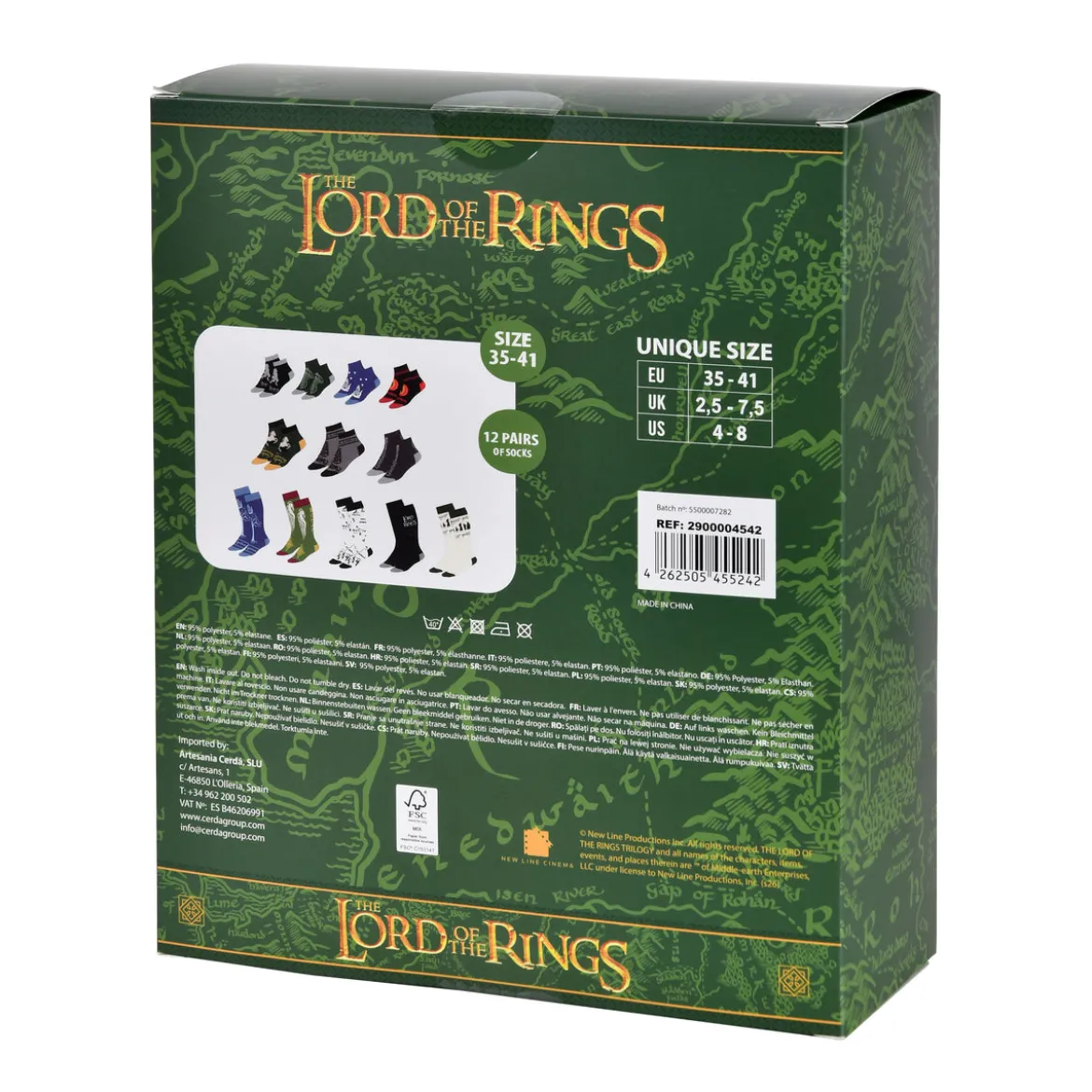 Der Herr der Ringe - Mittelerde Socken Adventskalender