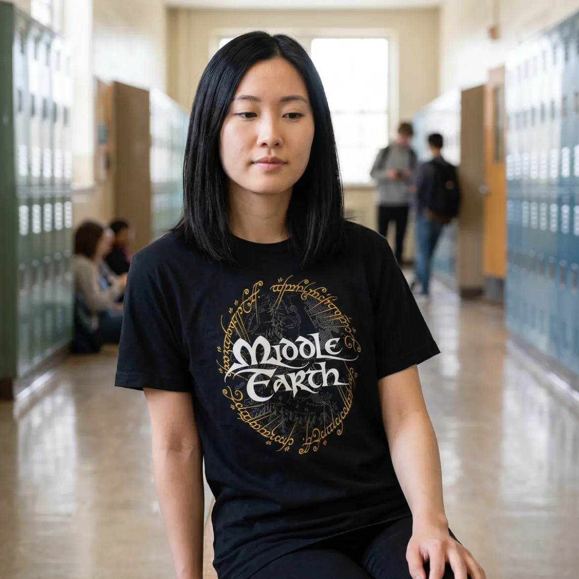 Der Herr der Ringe - Mittelerde T-Shirt schwarz