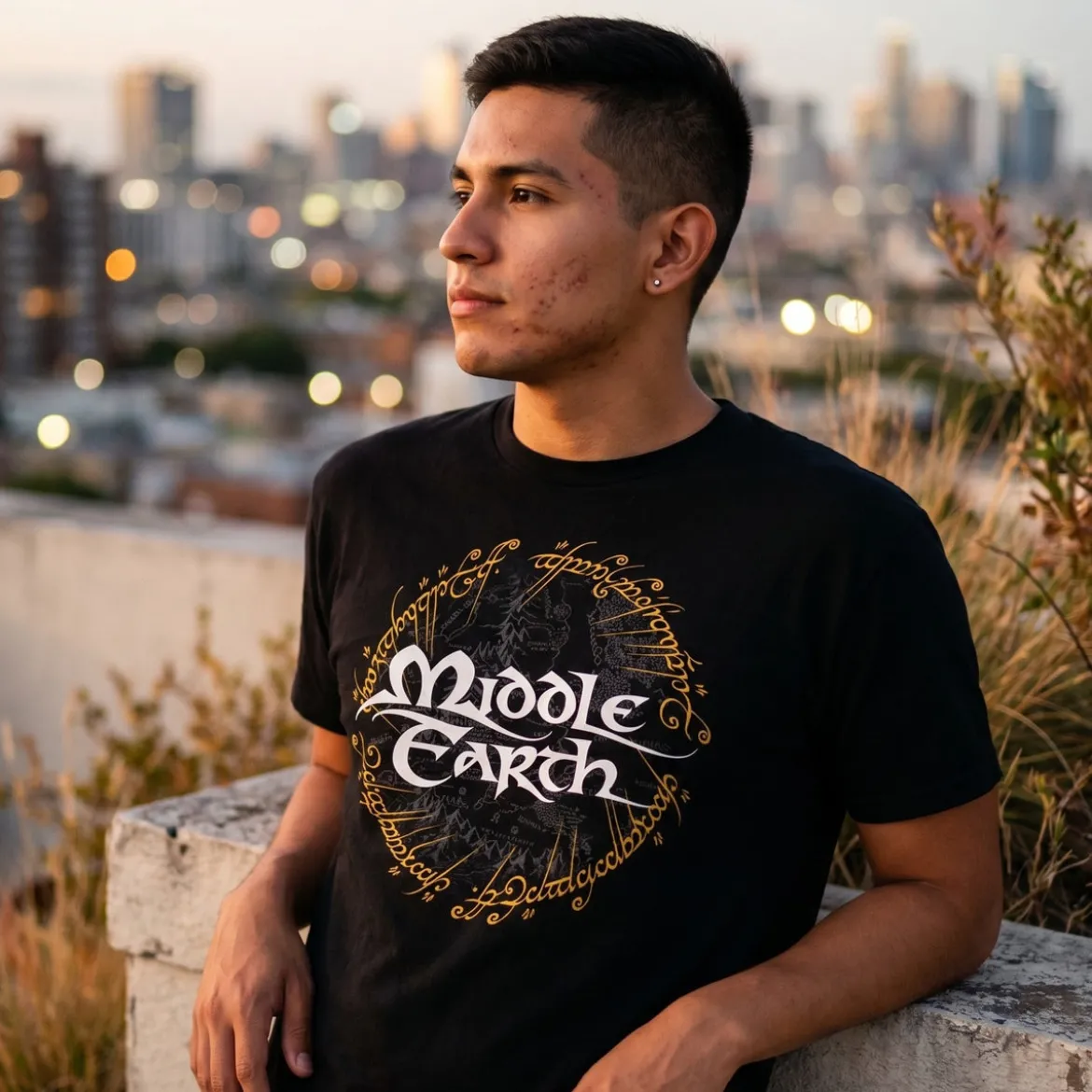 Der Herr der Ringe - Mittelerde T-Shirt schwarz