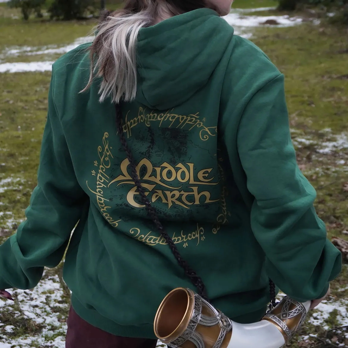 Der Herr der Ringe - Mittelerde Kapuzenjacke grün