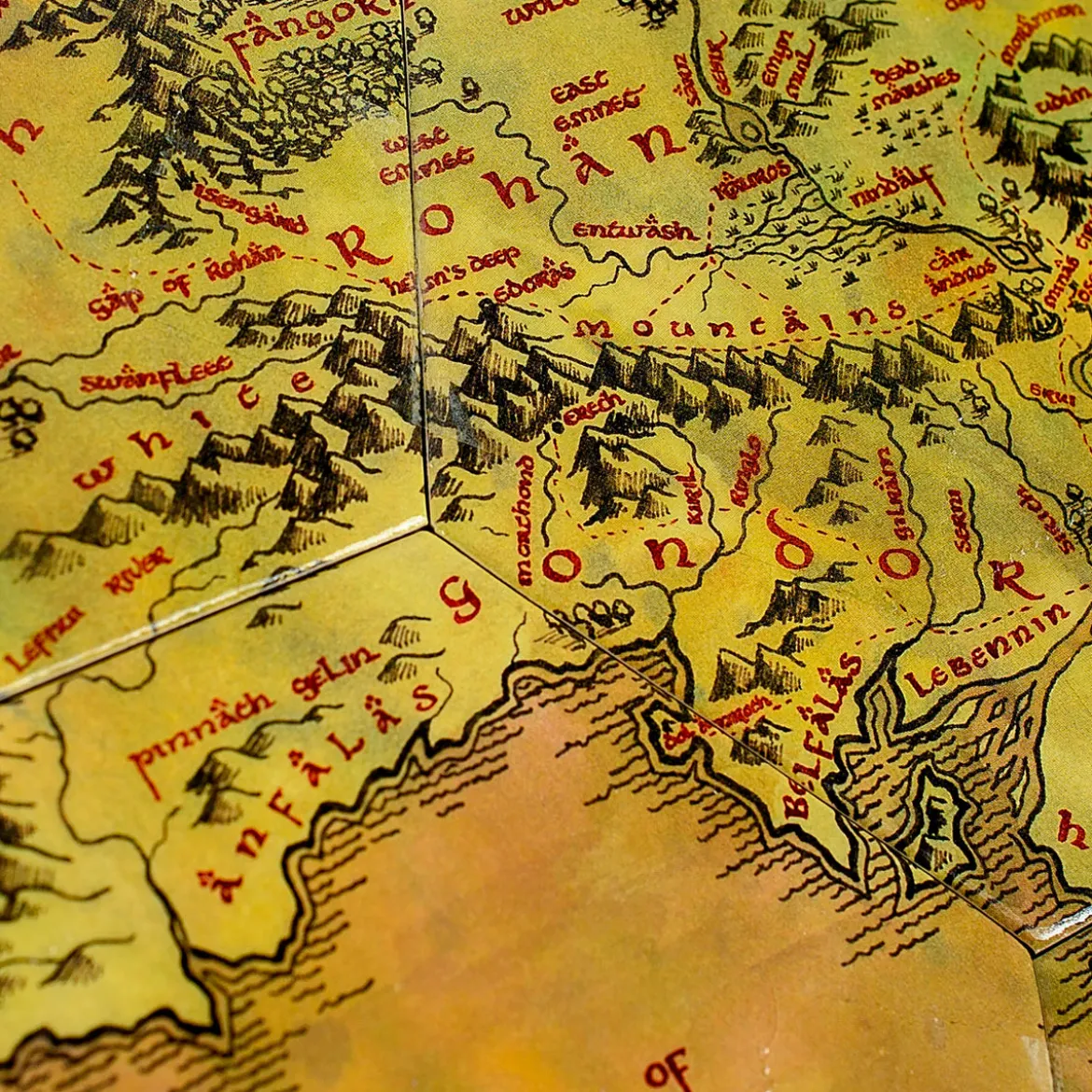 Der Herr der Ringe - Mittelerdekarte Untersetzer 12er Set