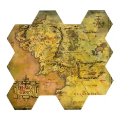 Der Herr der Ringe - Mittelerdekarte Untersetzer 12er Set