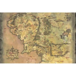 Der Herr der Ringe - Mittelerde Karte Maxi Poster