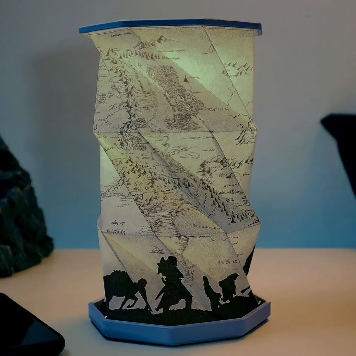 Der Herr der Ringe - Mittelerde Karte Lampe faltbar