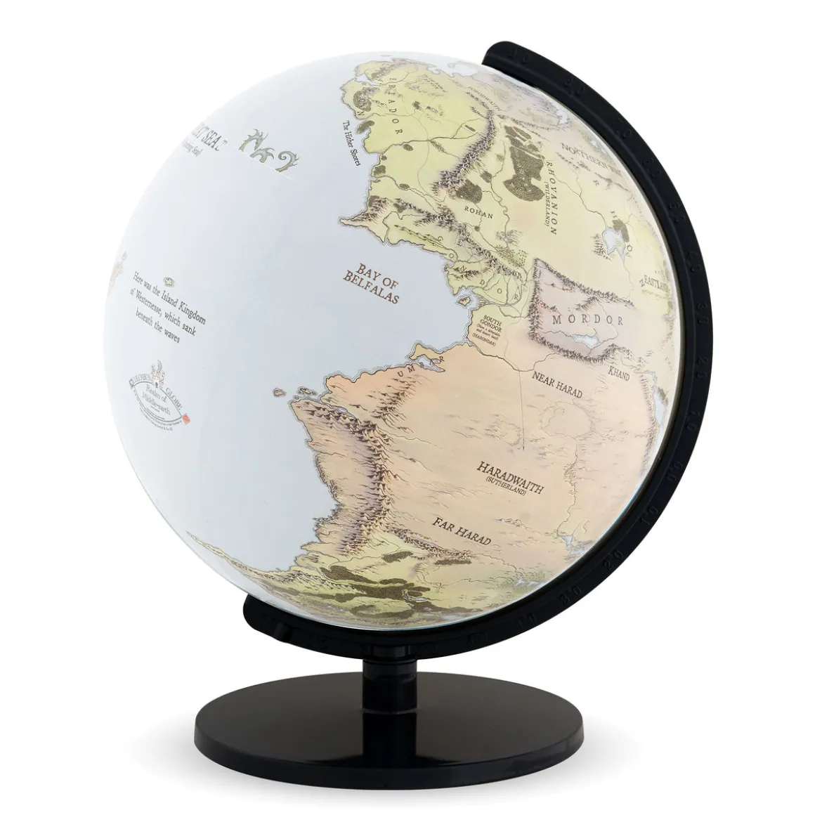 Der Herr der Ringe - Mittelerde Globus Terra mit Licht 26cm