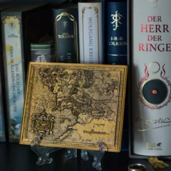 Der Herr der Ringe - Mittelerdekarte Replik mit Präsentationsdisplay