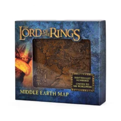 Der Herr der Ringe - Mittelerdekarte Replik mit Präsentationsdisplay