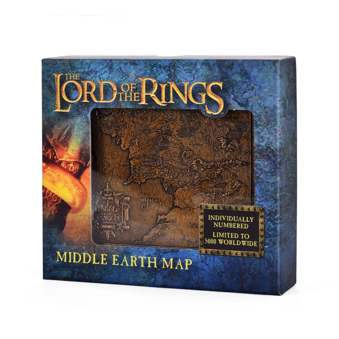 Der Herr der Ringe - Mittelerdekarte Replik mit Präsentationsdisplay