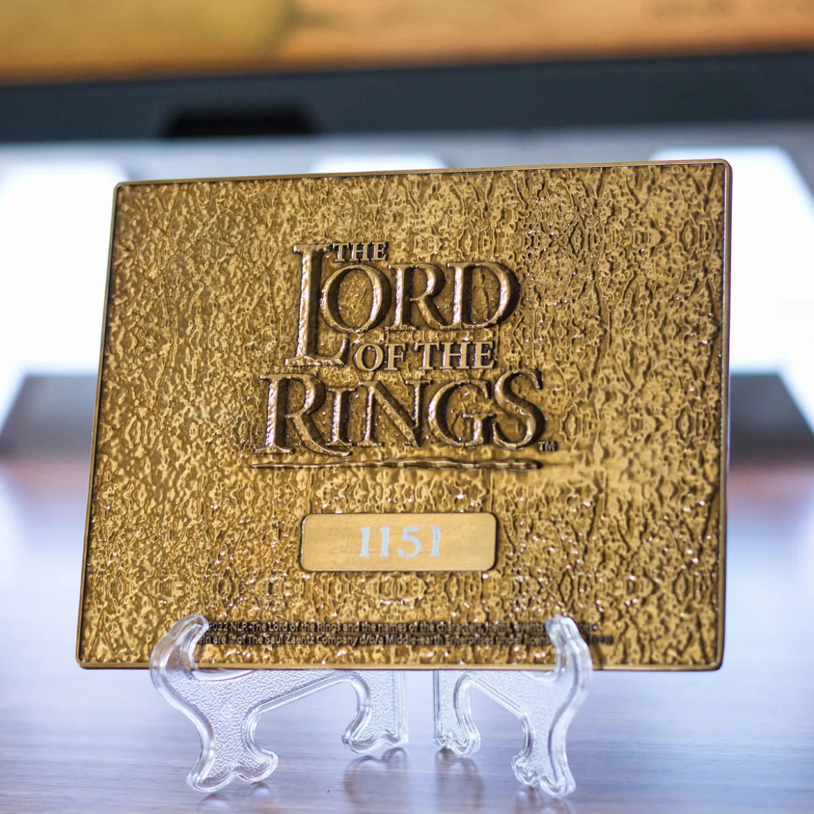 Der Herr der Ringe - Mittelerdekarte Replik mit Präsentationsdisplay