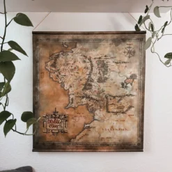 Der Herr der Ringe - Mittelerdekarte Wall Scroll