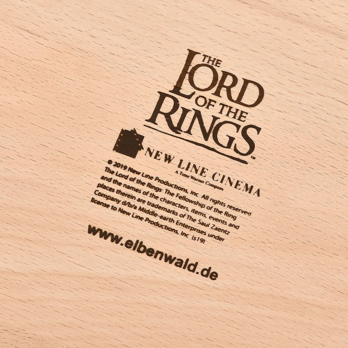 Der Herr der Ringe - Mittelerde Karte Schneidebrett Buche