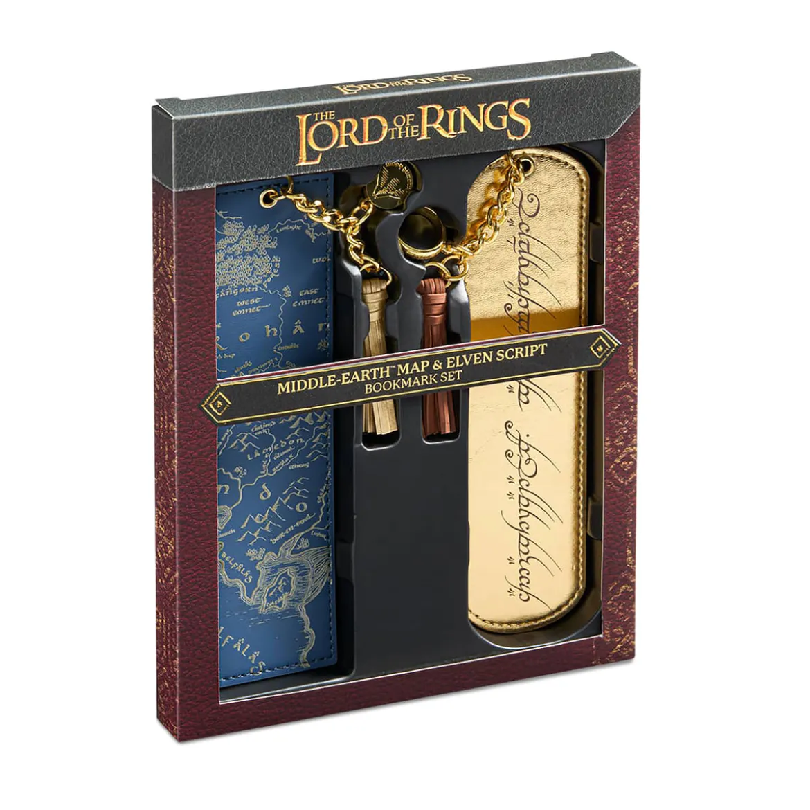 Der Herr der Ringe - Mittelerde Karte und Ringschrift Lesezeichen-Set