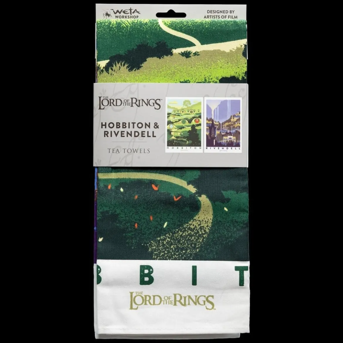 Der Herr der Ringe - Rivendell & Hobbiton Geschirrtuch 2er Set