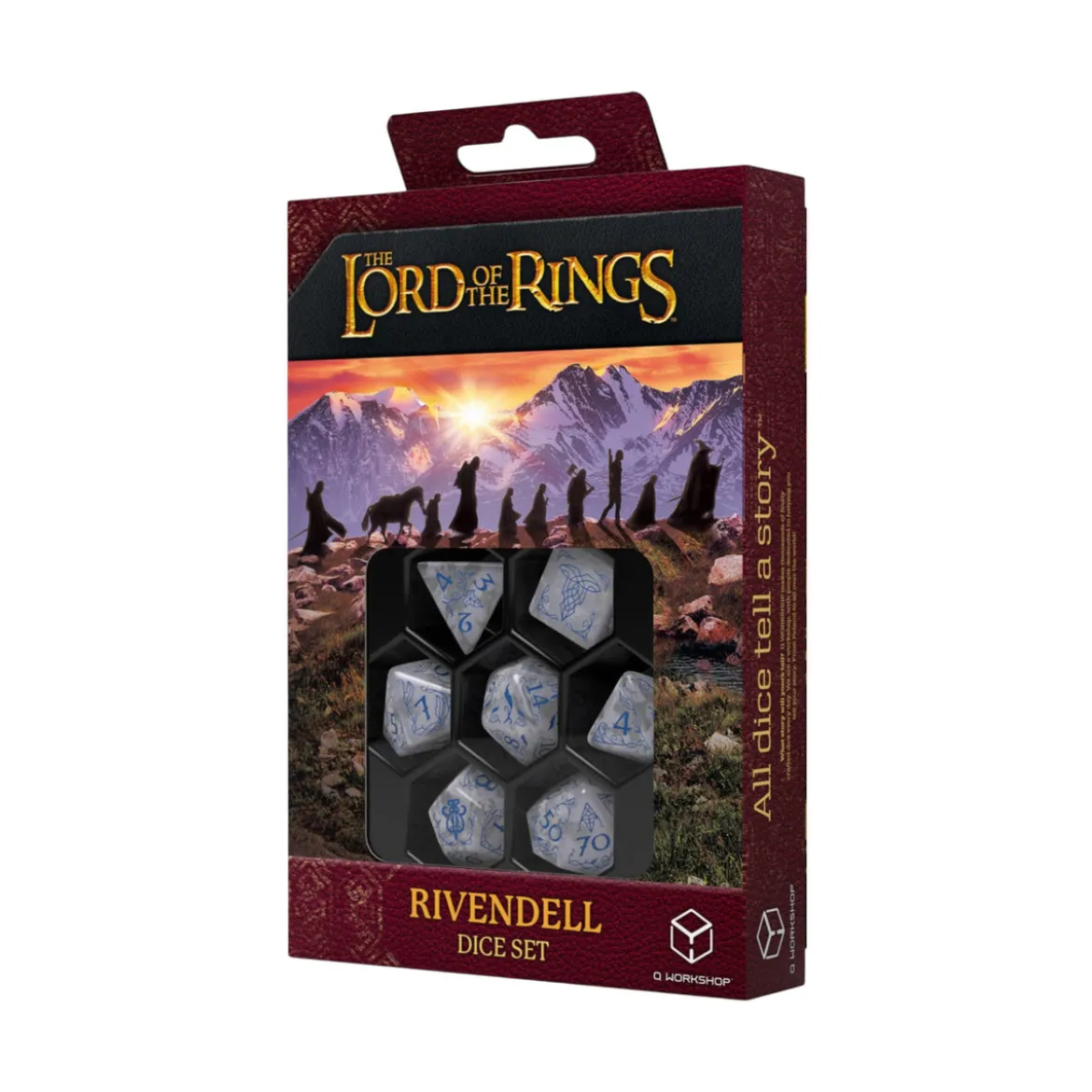 Der Herr der Ringe - Rivendell RPG Würfel Set 7tlg