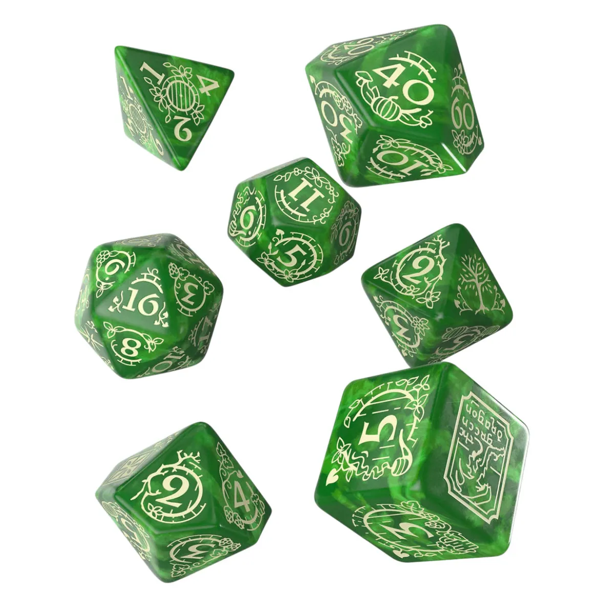 Der Herr der Ringe - Shire RPG Würfel Set 7tlg