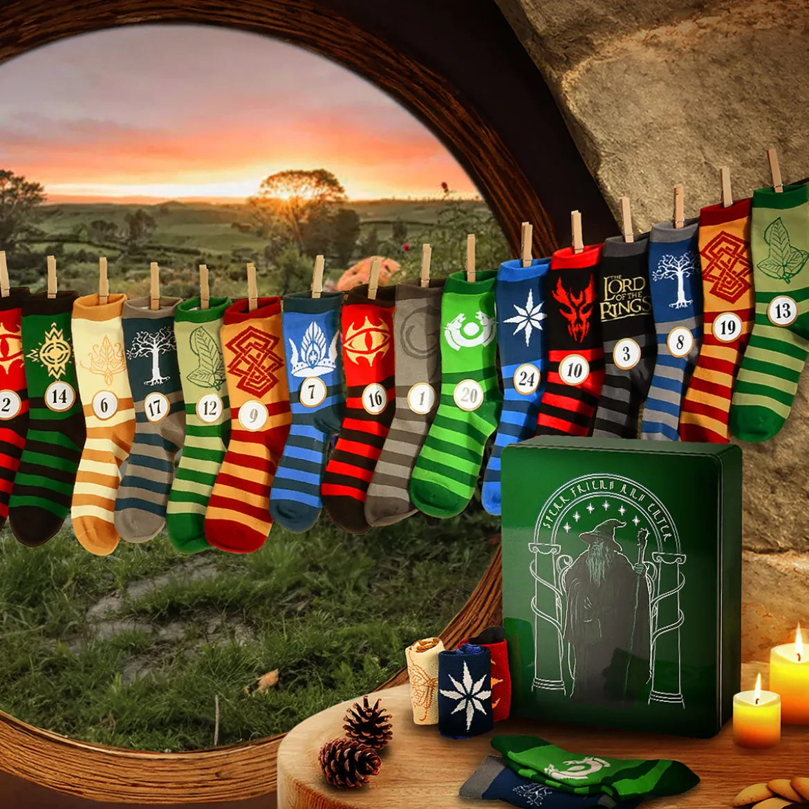 Der Herr der Ringe Socken Adventskalender zum Befüllen