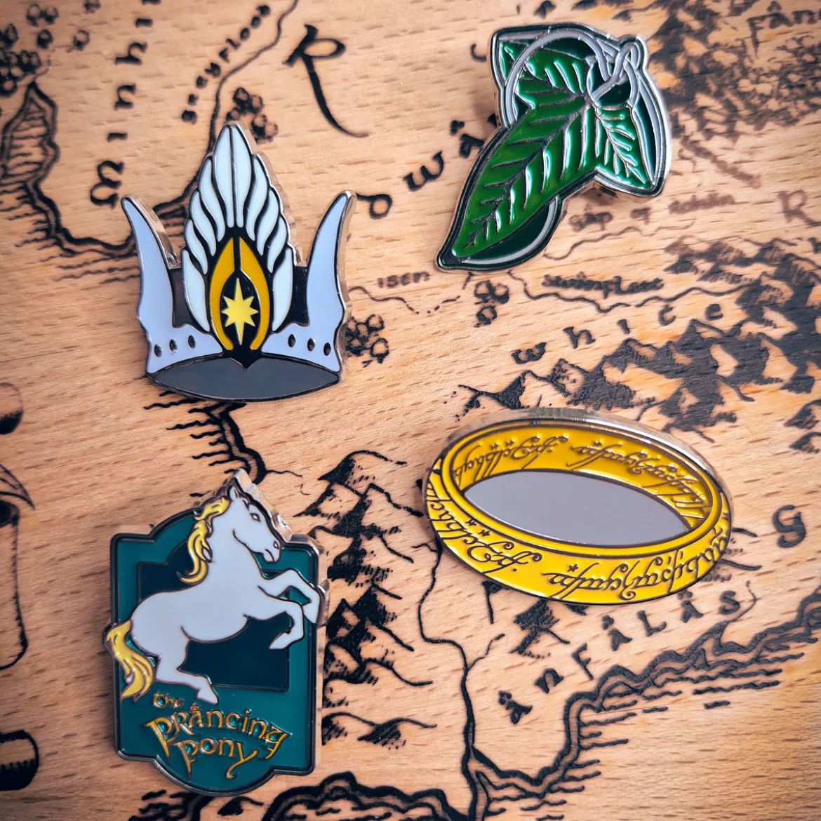 Der Herr der Ringe - Symbols Pins 4er Set
