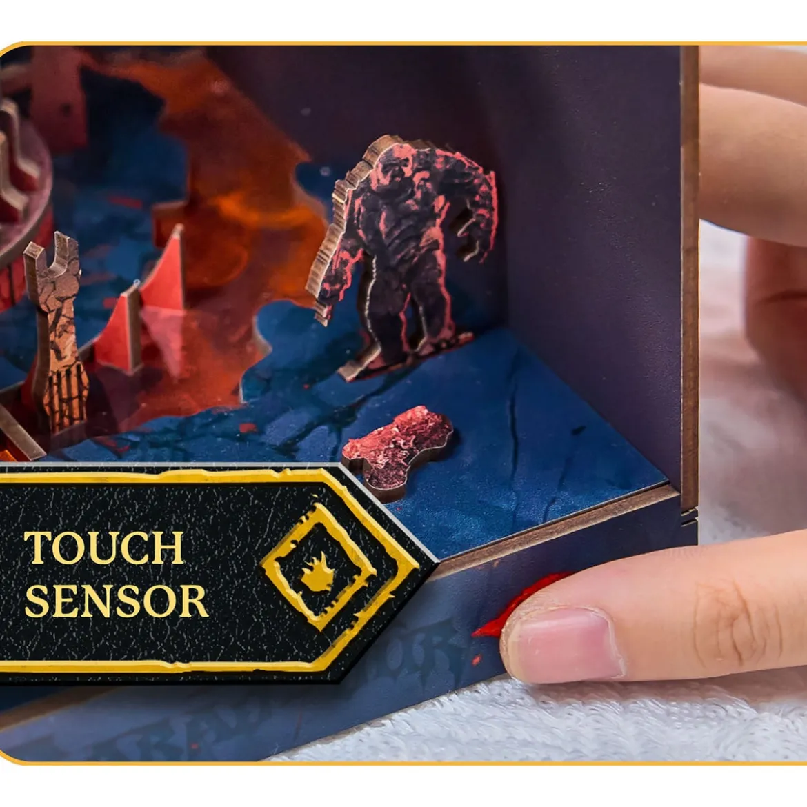 Der Herr der Ringe Tiny Adventures Book Nook Mini-Diorama Barad-Dûr 23 cm