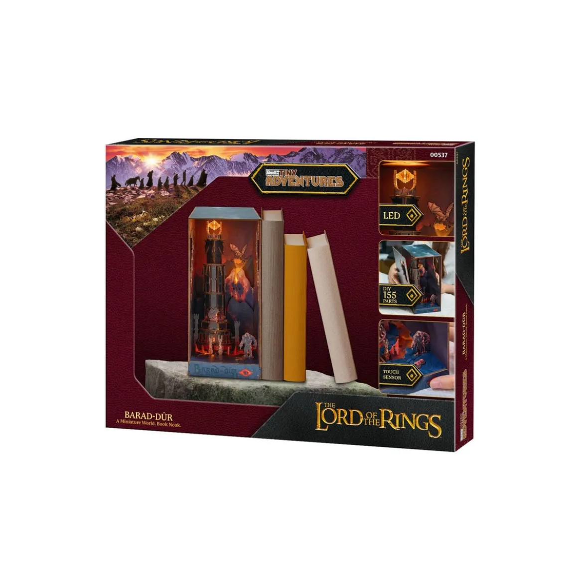 Der Herr der Ringe Tiny Adventures Book Nook Mini-Diorama Barad-Dûr 23 cm