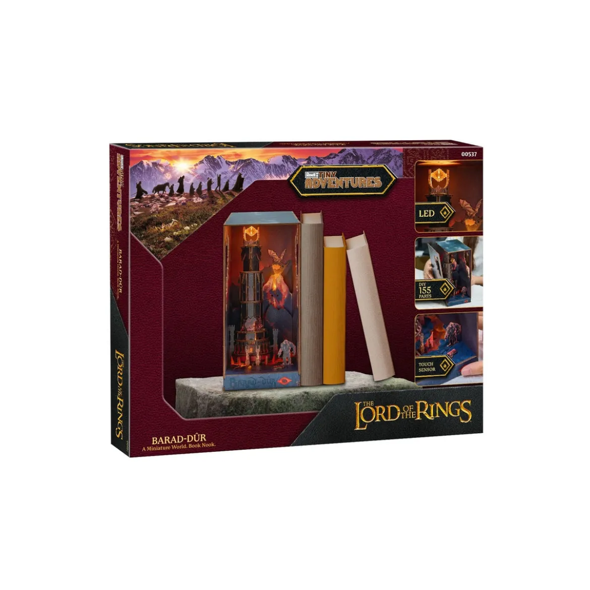Der Herr der Ringe Tiny Adventures Book Nook Mini-Diorama Barad-Dûr 23 cm