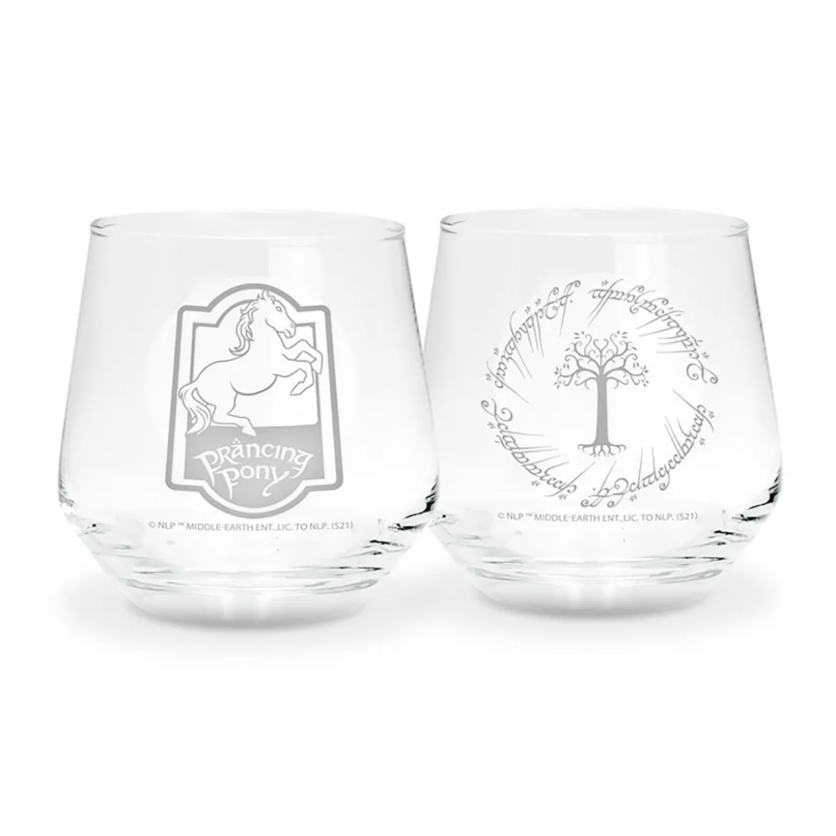 Der Herr der Ringe - Tänzelndes Pony & Gondor Gläser 2er Set