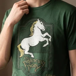 Der Herr der Ringe - Zum Tänzelnden Pony Logo T-Shirt grün